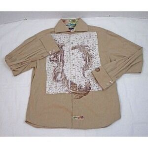 English Laundry Arrogant Mens Long Sleeve Button Shirt Size‎ Large